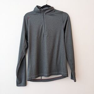 Rhone 1/4 Zip Pullover Womens S Gray Long Sleeve Athletic Gym Training Mock Neck